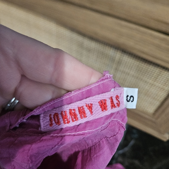 JOHNNY WAS Embroidered cupro rayon Boho Top.Project / Repurpose Piece. - Picture 3 of 16